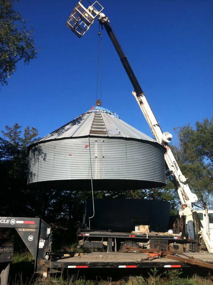 Moving a Grain Bin D&K AgriSales